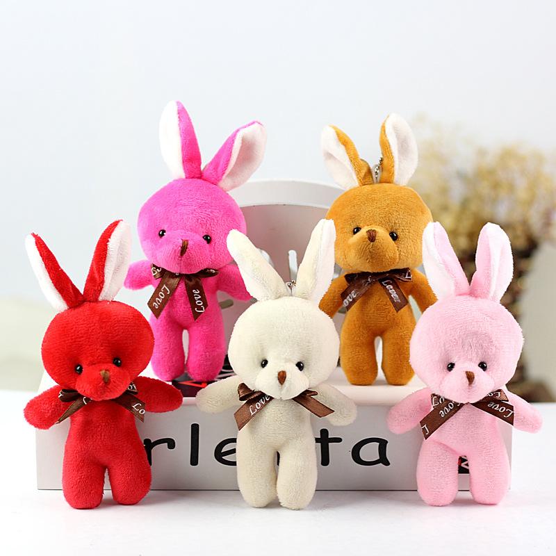 Plush Bunny Stuffed Animal Soft Toy Small Size 16cm High Lightweight Fabric Material Suitable for Kids and Collectors