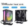 Continuous Use Fan USB Computer Cooling Mini Single/Dual 1800RPM Mute Heat Dissipation Portable CPU Cooler Accessories for Android TV Box Router