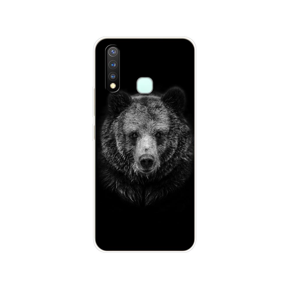 Dla Vivo Y19 Case 6.53 ''miękki TPU silikonowy pokrowiec dla Vivo Y19 Y 19 VivoY19 Case tylna obudowa telefonu zderzak ochronny Shell Bag Coque