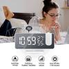 LED Digital Alarm Clock Watch Table Electronic Desktop Clocks USB Wake Up FM Radio Time Projector Temperature Humidity Meter