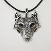 Viking Celtic Wolf Head Rune Necklace for Men - Norse Mythology Amulet Jewelry