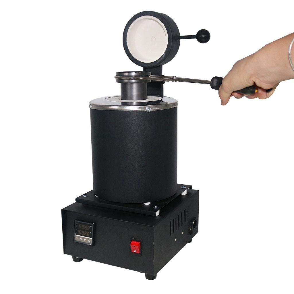 Black&red G235 Jewelry Making Tools Metal Melting Furnace with LED Display Screen Gold Melting Machine for Tin Aluminum Crucible Machine 3KG