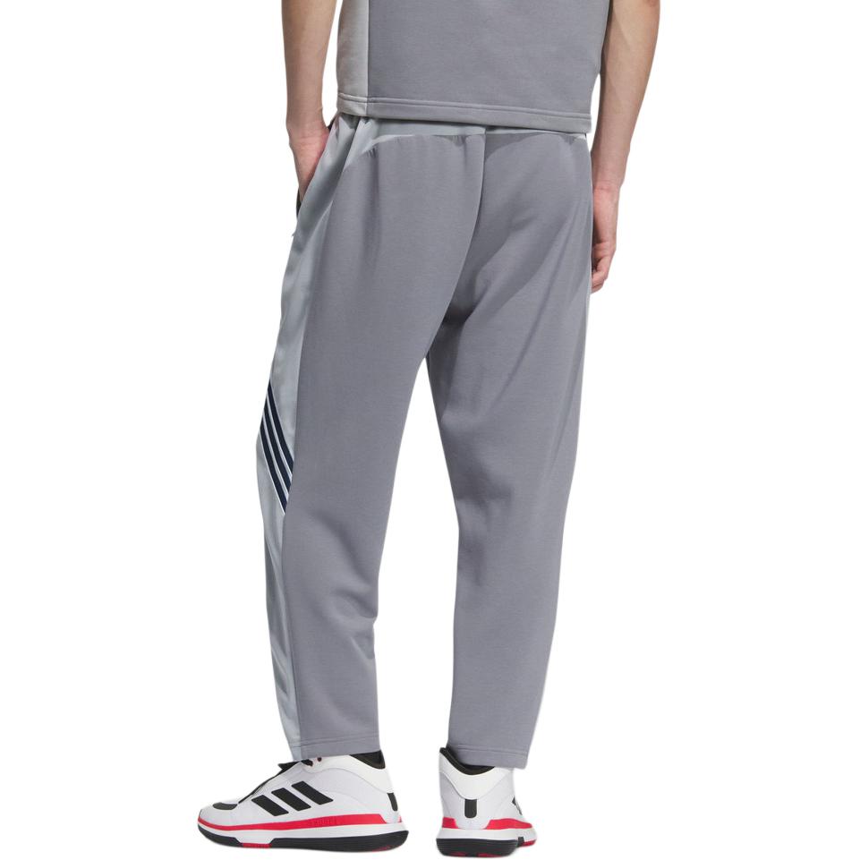 Adidas Basketball FW25 Performance Loose Fit Striped Color Block Casual Pants Men Bottoms KC0315