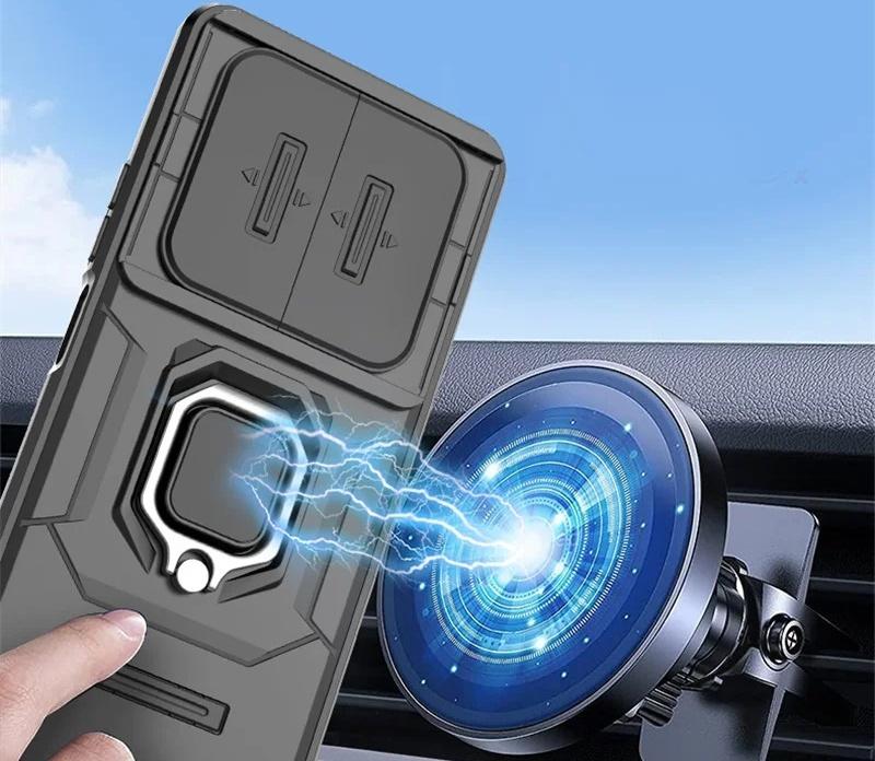 Für Xiaomi Poco X5 5G Hülle Auto Magnetring Armor Handyhüllen für Poko Little Poco X5 X 5 PocoX5 5G Kameraschutz Rückseite