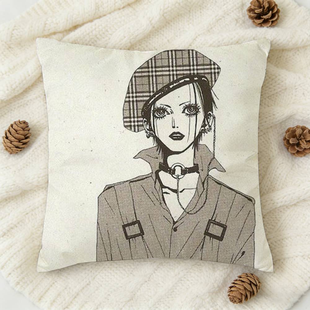 NNANA Anime OOsaki Doublesided Printed Square Decorative Cushion Cover for Sofa Living Room Home Decor