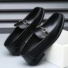 Men's Spring Breathable Foot Cover Casual Leather Shoes Non-slip Business One-pedal Formal Leather Shoes Men's Versatile Doudou Shoes