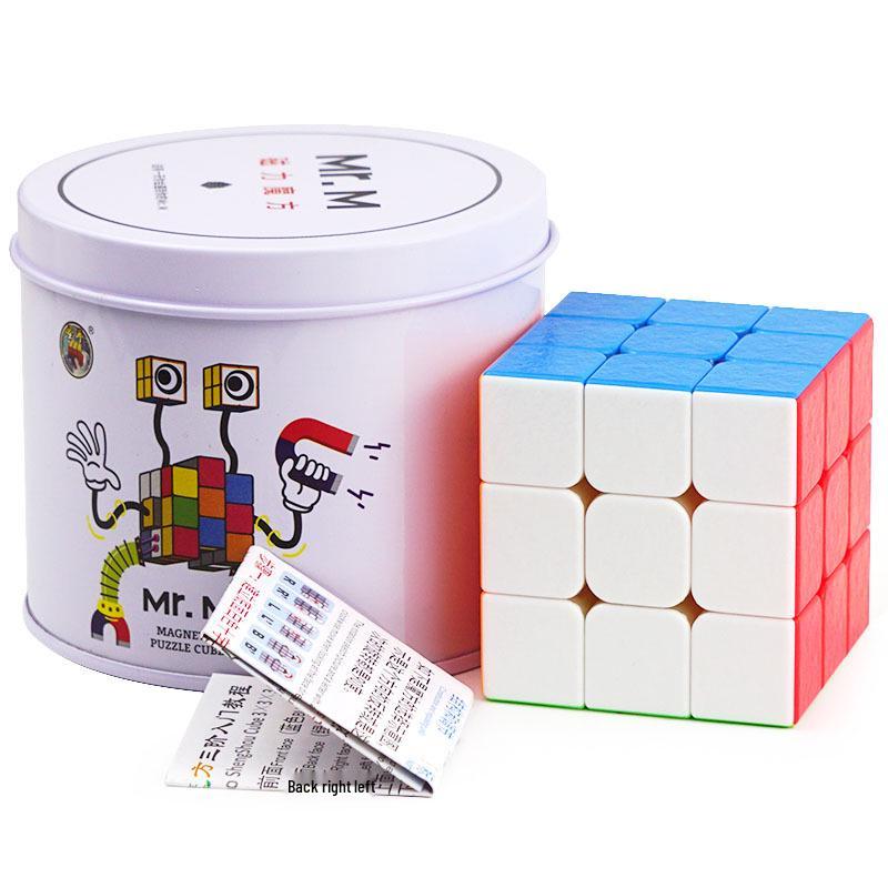 Shengshou Mr. Magnet Stickerless 3x3 Magnetic Rubik's Cube Set for Children’s Competition