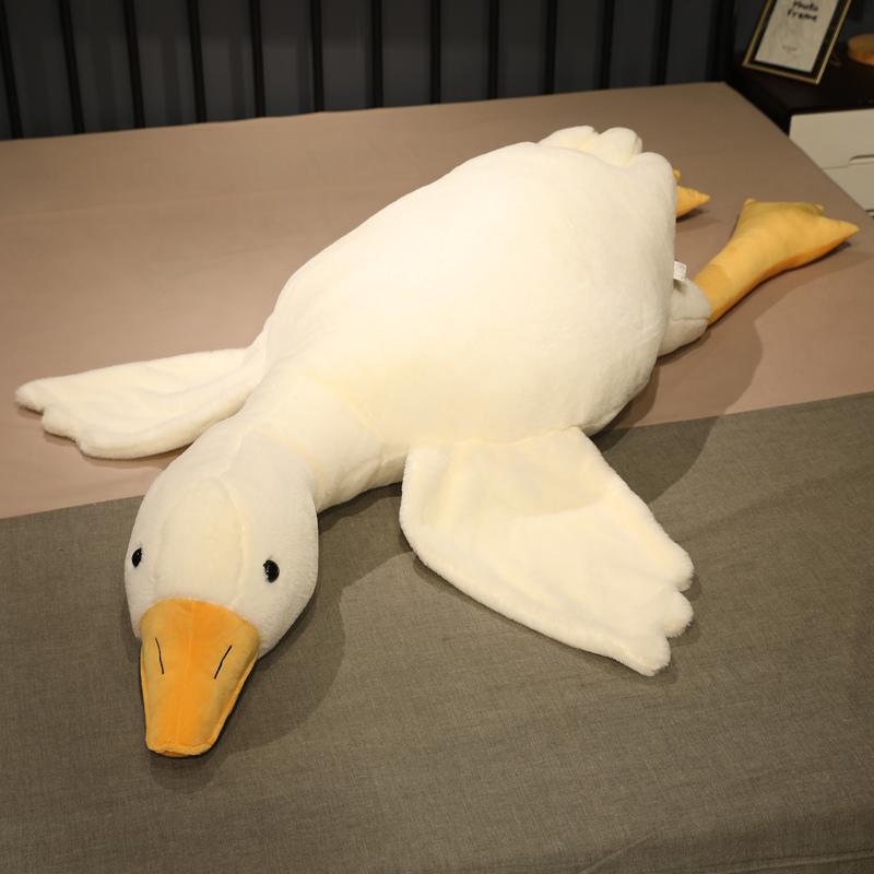 50-190 cm suur pruun kallistus täidisega loom part Kawaii hiiglaslik hani plüüsis mänguasi magamispadi Suur pehme nukupeo kingitus poistele tüdrukutele