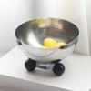 Creative Metal Semicircle Three-legged Fruit Plate, Light Luxury Dining Table Decorations, Designer Model Room, Coffee Table, Snack Plate, Accessories