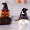 Glowing Ceramic Pumpkins with LED Light Battery Operated Pumpkins Night Light For Halloween Party Tabletop Centerpieces