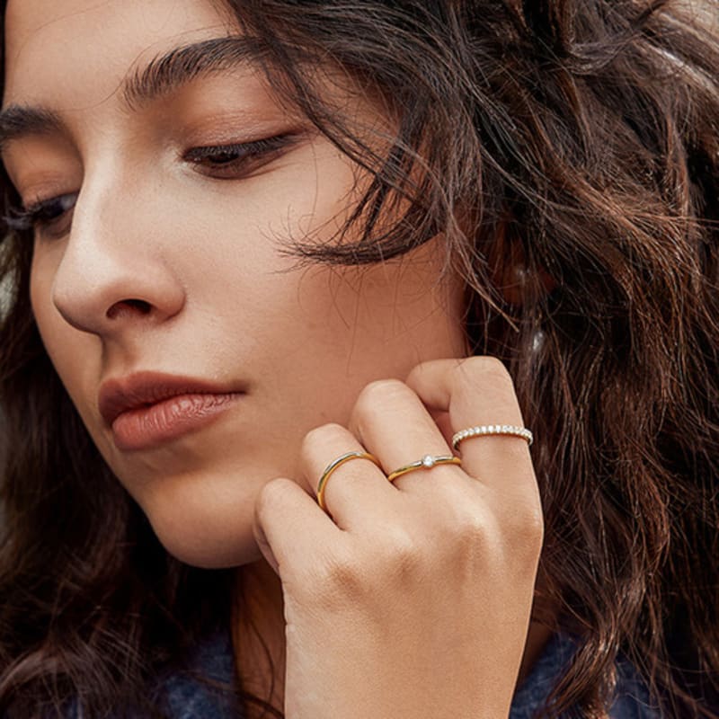 ANIA HAIE Plain 925 Silver Ring R058-01G