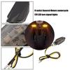 Upgrades Bright LED Motorcycle Indicator Lights 12V Universal Fit Weatherproof ABS Housing for Cruiser Sports Bikes