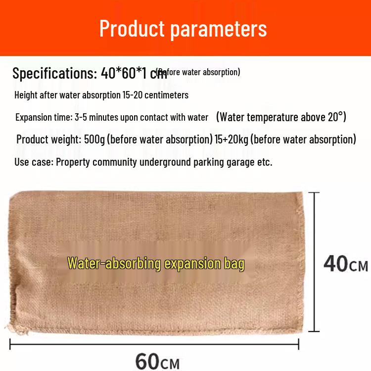 Water-Absorbing Expandable Sandbag - Flood Barrier & Waterproof Emergency Solution