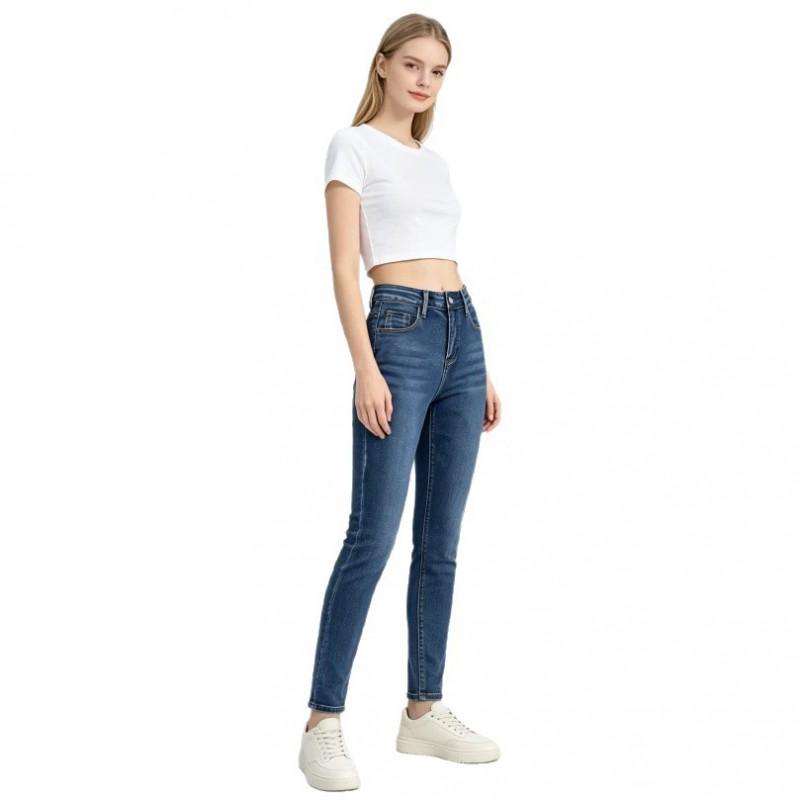 Womens High Waist Stretch Skinny Jeans Slim Fit Denim Pants Streetwear