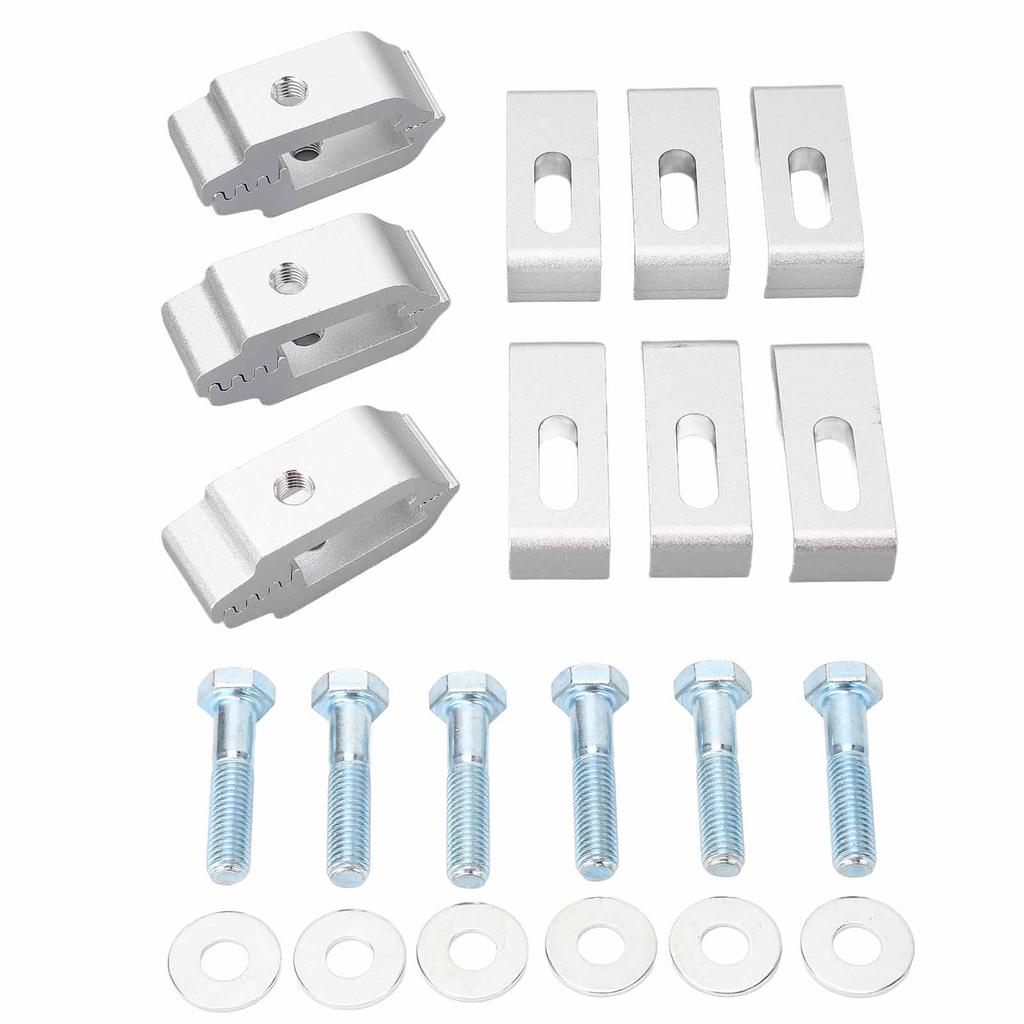 6pcs Truck Bed Cover Clamps 1112514 Aluminum Low Pro Truck Cap Mounting Clamps for Most Truck Beds