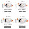 Round 360 Angle Rotate Dimmable LED COB Recessed Downlight Household Foyer LED Ceiling Spot Light