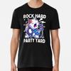 Rock Hard Party Yard Cat Rockstar Design T-Shirt S-5XL Best T-Shirt