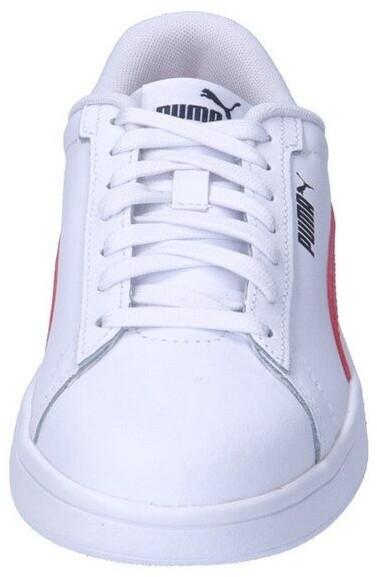 Кроссовки Puma Smash 3.0 L Leather Teenager белый/клубный красный/клубный темно-синий