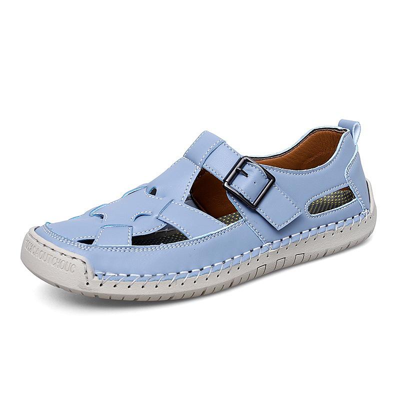 Women s 2026 Roman Woven Flat Sandals - Lightweight, Non-slip Beach Shoes 36