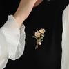 Exquisite Sparkling   Flower Pearl Brooches For Women Clothing Coat Jewelry Accessries Gifts
