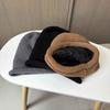 Curled Edge Piled Hat Women'S Autumn And Winter Big Head Circumference Confinement Cold Hat Showing Small Face Warm Knitted Wool Hat