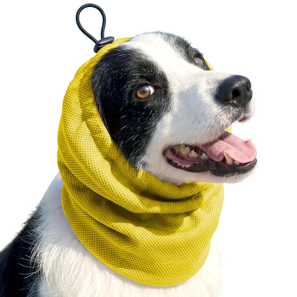 Quick Dry Pet Dog Earmuffs Elastic Mesh Dog Ear Cover Comfortable Pet Neck Gaiter  Dog Walking