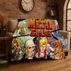 Retro Game Metal Slug Cartoon Flannel Blanket Soft Warm Throw Blanket for Bedroom Living Room Bed Travel Camping Picnic Gift
