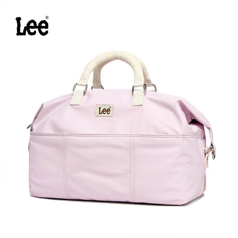 

LEE Large Capacity Women Pink Travel Duffle Bag Fashion Weekender Overnight Package Ladies Leisure Sport Fitness Gym Pillow Bag