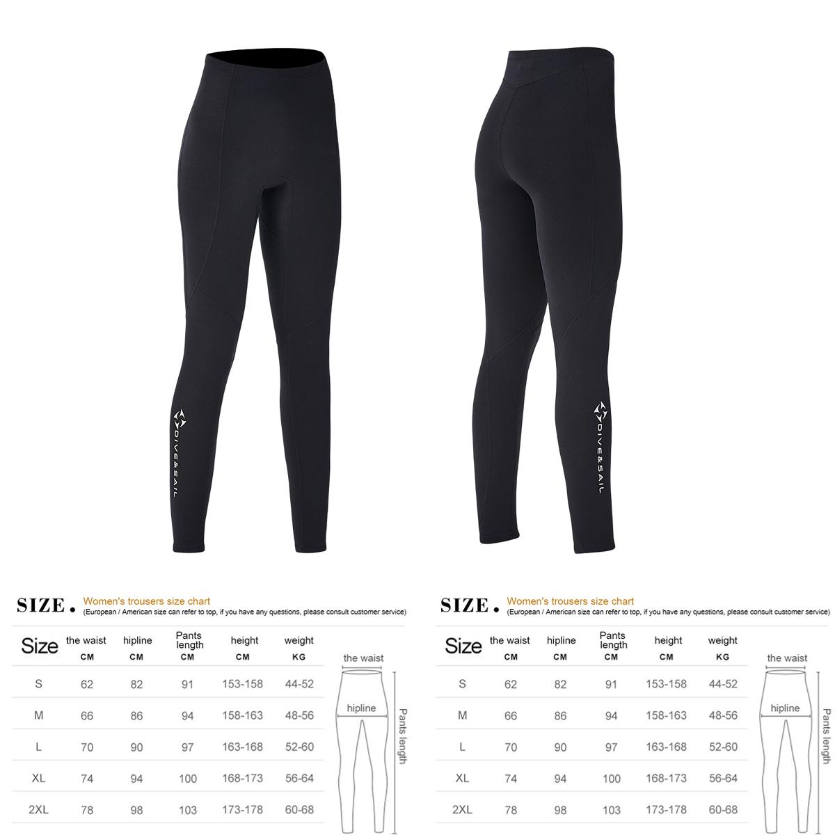 

DIVE SAIL 2mm Neoprene Diving Suit for Women Wetsuit Split Body Jacket Pants Long Sleeve Swimsuit Water Sports Diving Clothing S