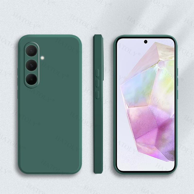 

Для Samsung Galaxy A35 5G Чехол Samsung A05 A15 A25 A35 A55 5G Жидкий силиконовый чехол конфетного цвета Для чехла Samsung A35 5G For Samsung A55 5G