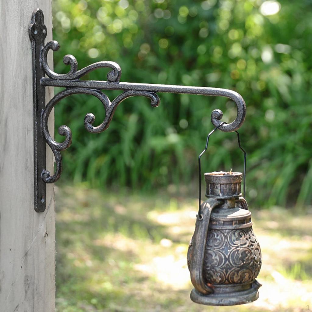 Hanging Flower Pot Plant Hook Wall Mount Bird Feeder Hanger for Fence