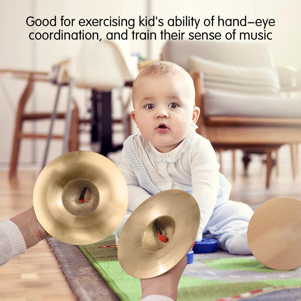 Piatto Per Tamburo In Ottone 8 Pollici - Strumento Musicale Durevole Per Batteristi - Foto 9