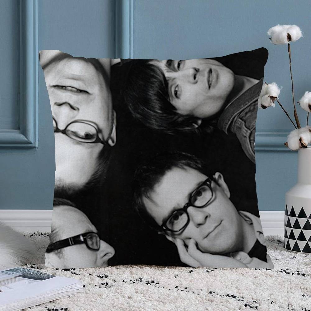 Weezer Music Band Office Cushion Pillowcase Car Cushion CoverXCM Lumbar Pillowcase Sofa Pillowcover