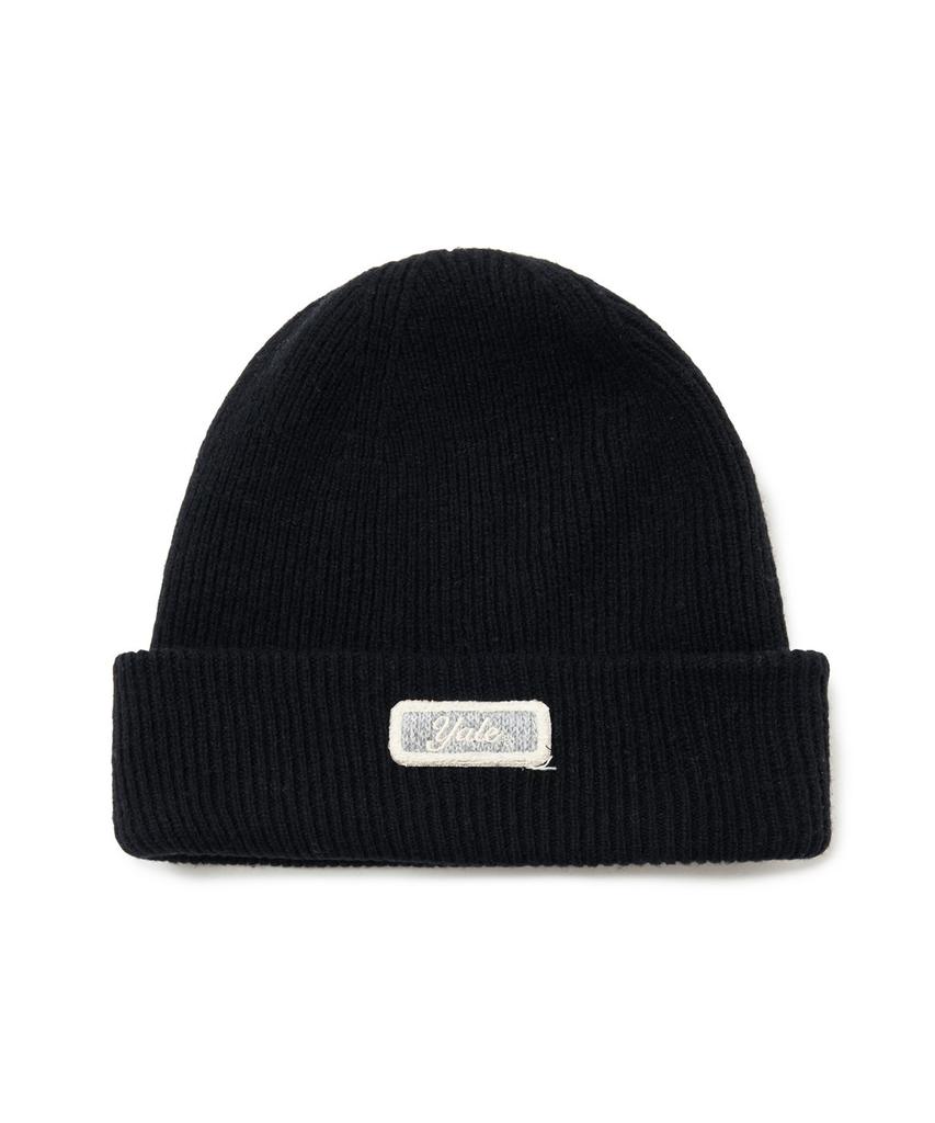 YALE Wool Knit Beanie_Black