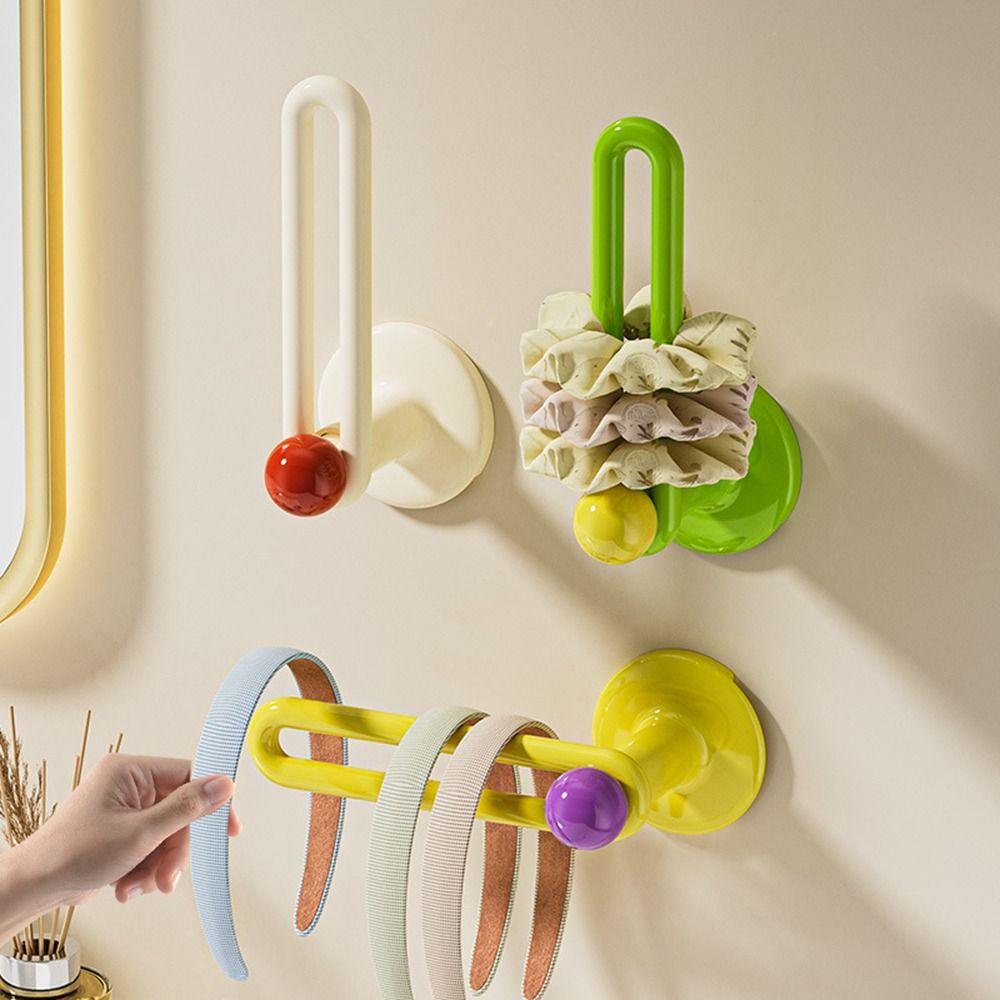 L-Shape Hairband Storage Hook Punch Free Kitchen Storage Rack New Cloth Hanger  Bathroom Kitchen