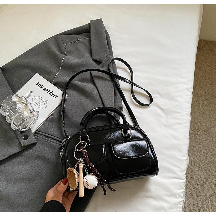 High-value handbag bag women's autumn new fashionable simple shoulder oblique span bag