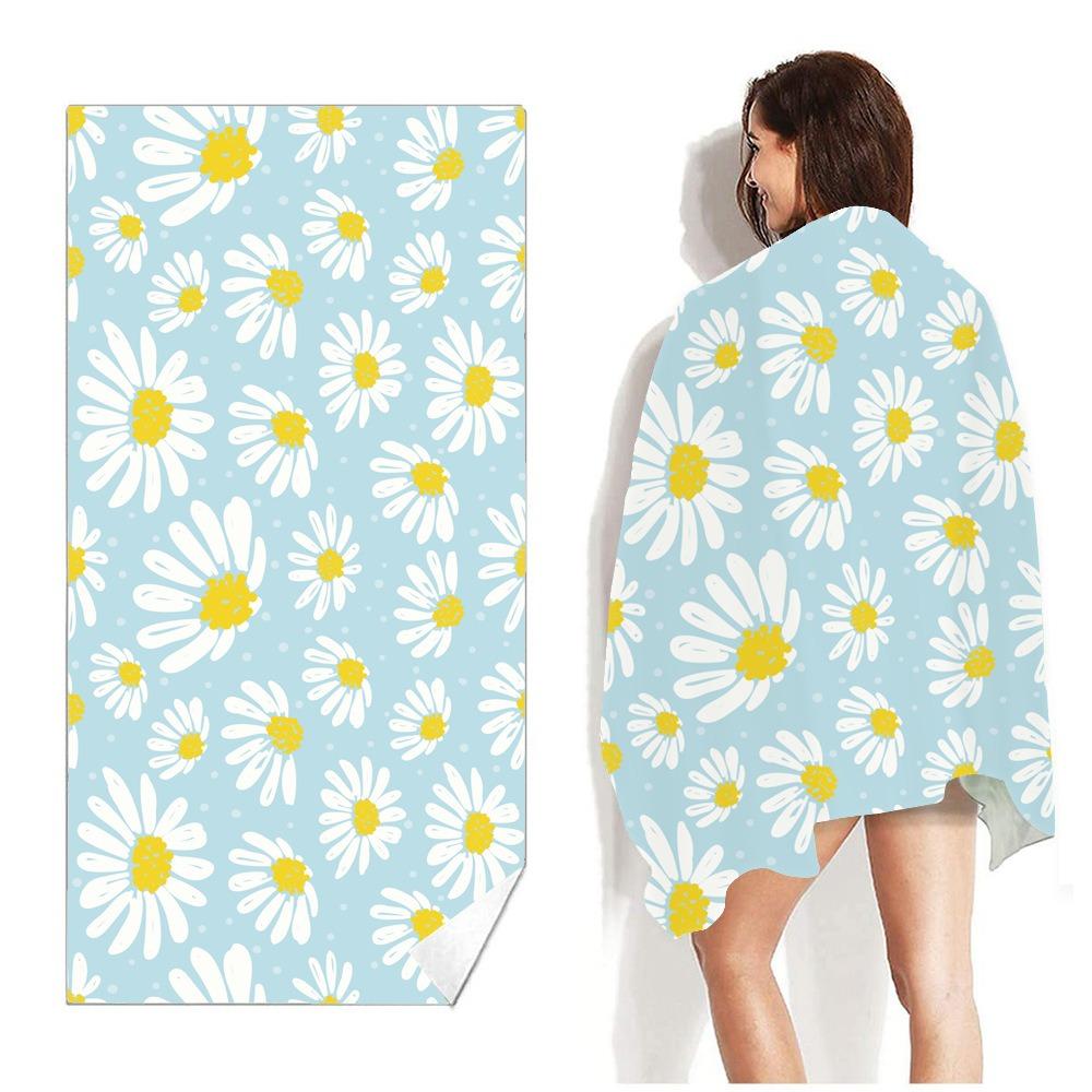 Tropisches Aloha Sommer Strandtuch Polyester Schnelltrocknend Sandfrei Schwimmbad Badehandtuch Für Damen Mädchen Pool Surfen Reise Urlaub
