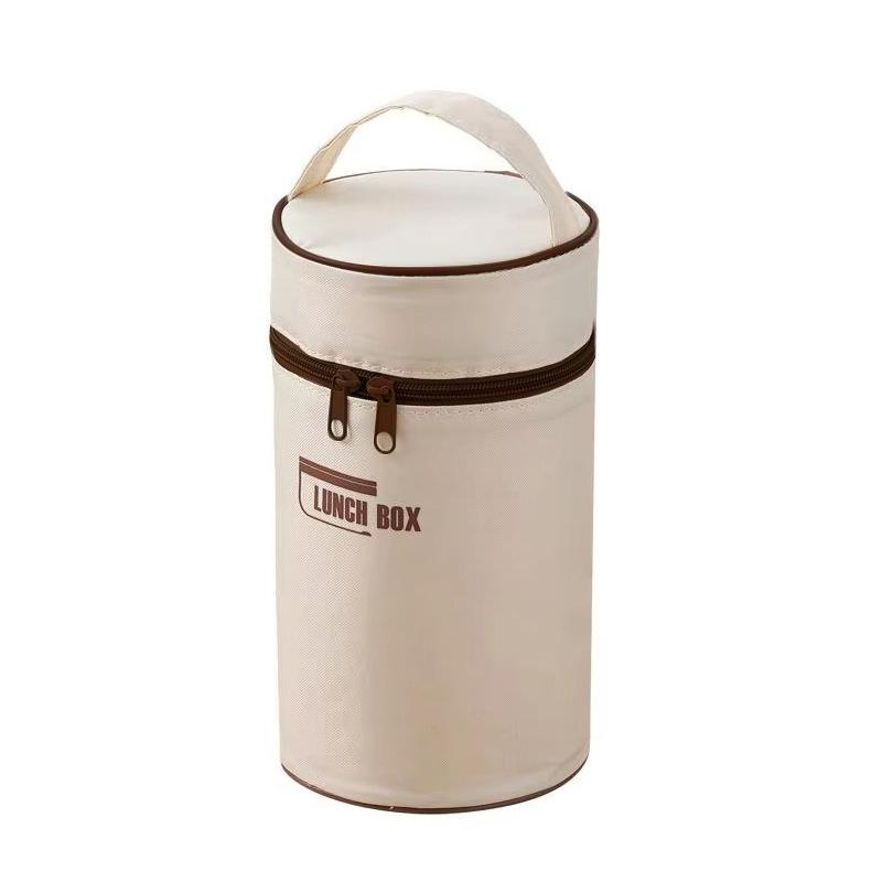 Lunch Box Insulation Bag Portable Bento Handbag For Office Worker Student -No Bowl Aluminum Foil Large Capacity Thermal Bags