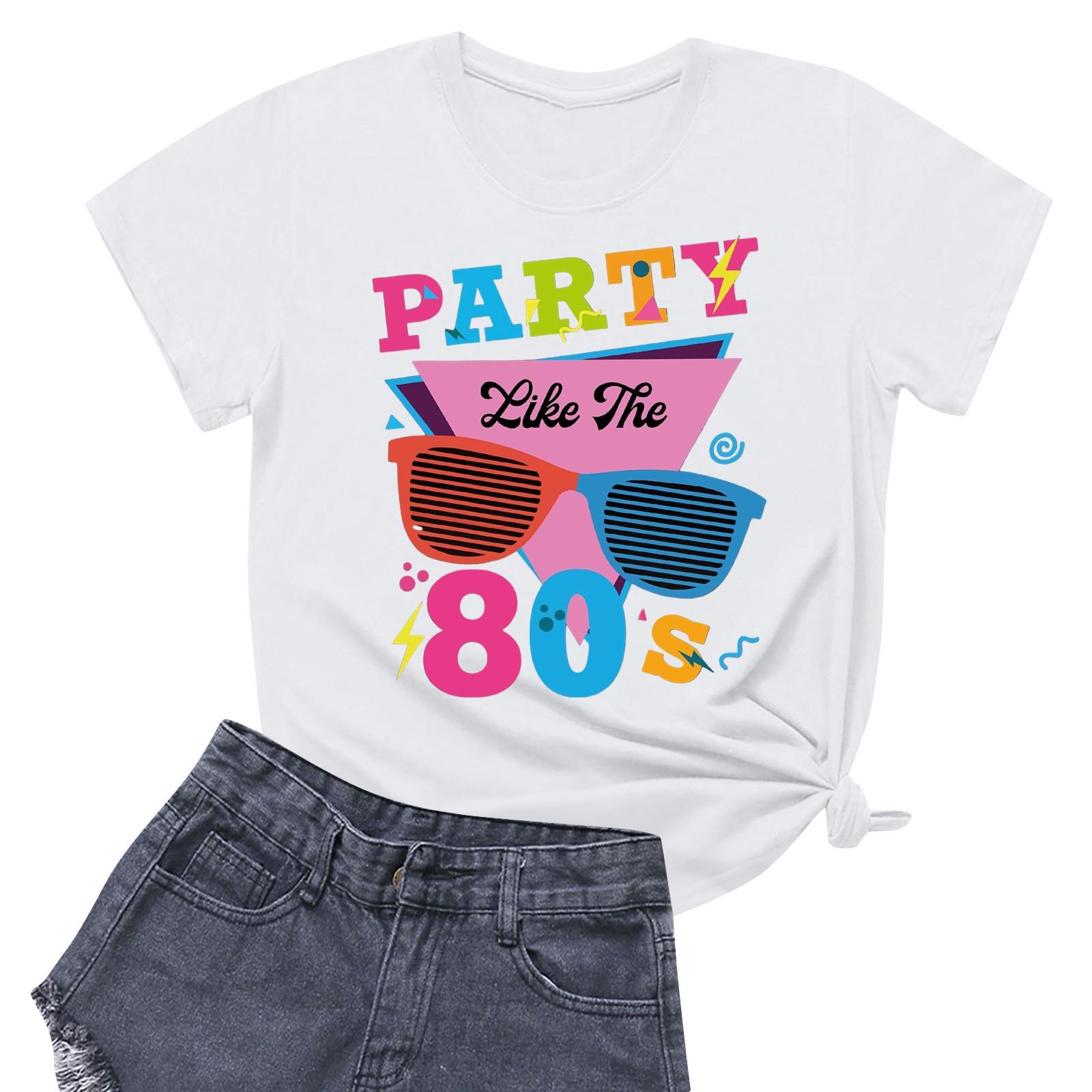 

Женская повседневная футболка с круглым вырезом и короткими рукавами с принтом XXL белый