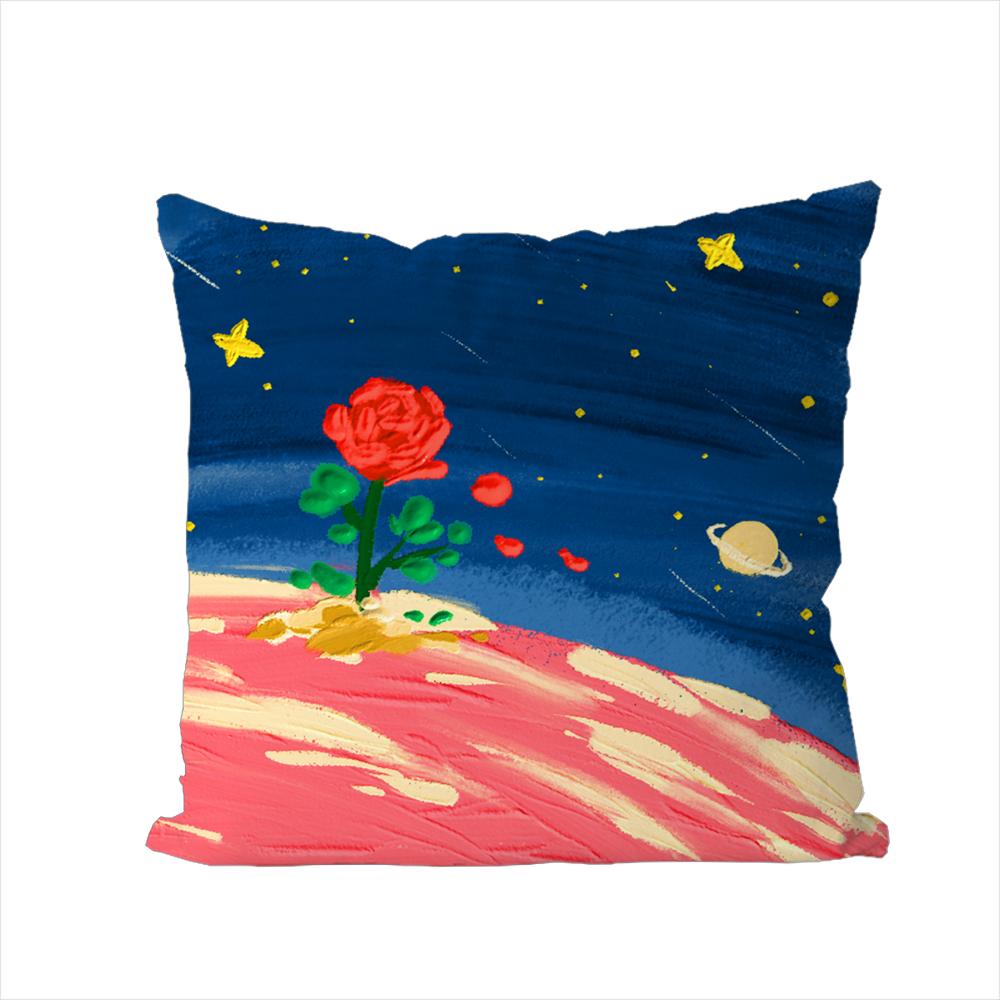 The Little PPrince Pillow Case For Car Sofa Decorative Home Doublesided Print Plush Square Throw Pillow Cushion Cover