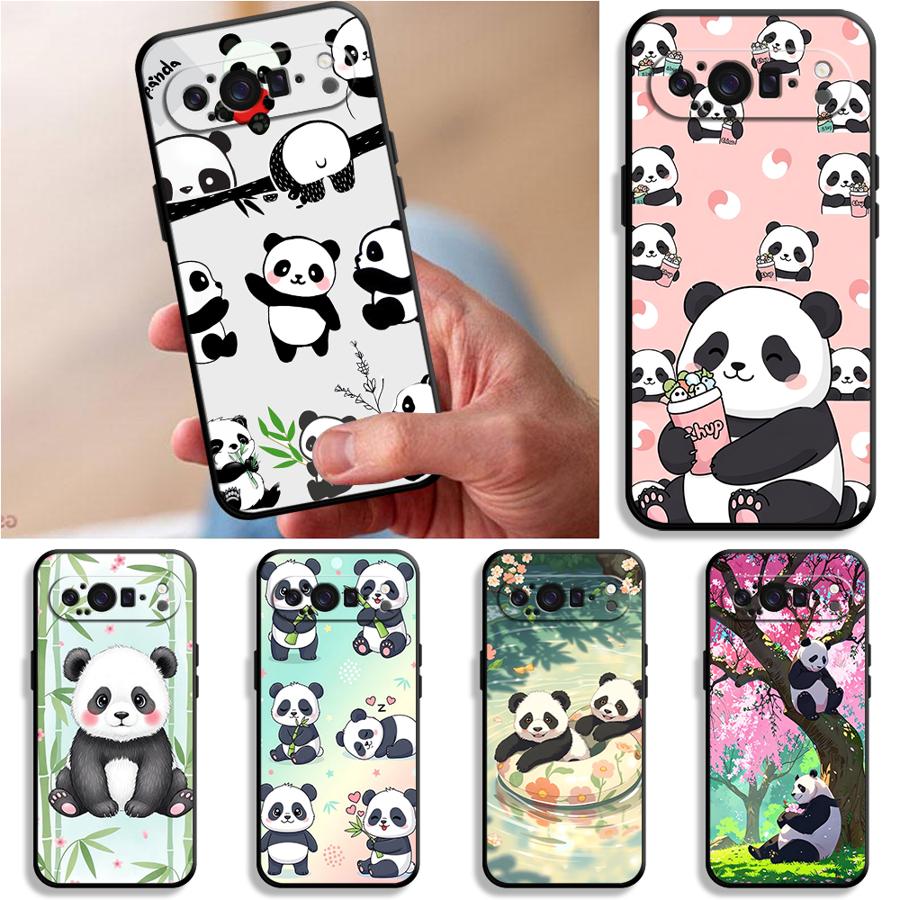 Cartoon Cute Panda Funda Phone Cover Case for Google Pixel 10A 6a 10 9 Pro XL 8a 9a 7a 6 7 8 Pro
