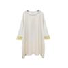 2025 Spring Fashion Plus Size Maternity T-Shirt: Trendy Loose-Fit, Casual, Three-Quarter Sleeve for Moms