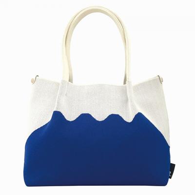 [Rootote] 2486 2487 Small Washable Knit Material Tote Bag CJ Deli Ruful (248701 Fuji Blue)