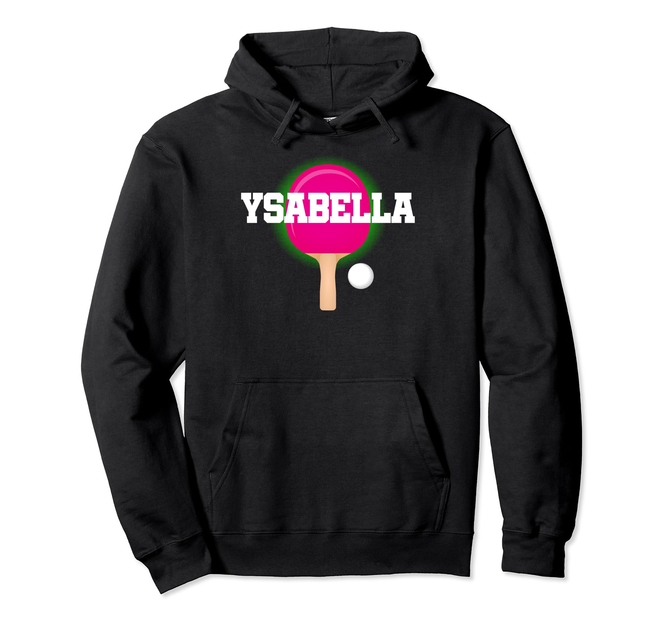 

Ysabella Name Girls Table Tennis Ping Pong Game Racket Sports Hoodie чёрный