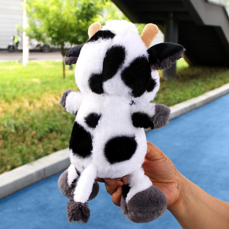 Plush Cow Toy With Pp Cotton Filling Soft Animal Pillow For Kids Gift