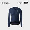 NUCKILY Women's Long Sleeve Cycling Jersey - Breathable, Sweat-Wicking, Tight-Fit Road Bike Top for Spring and Autumn.