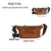 Men's Genuine Leather Chest Bag: Top Layer Cowhide, Outdoor Casual Crossbody, High-End Commuter Style