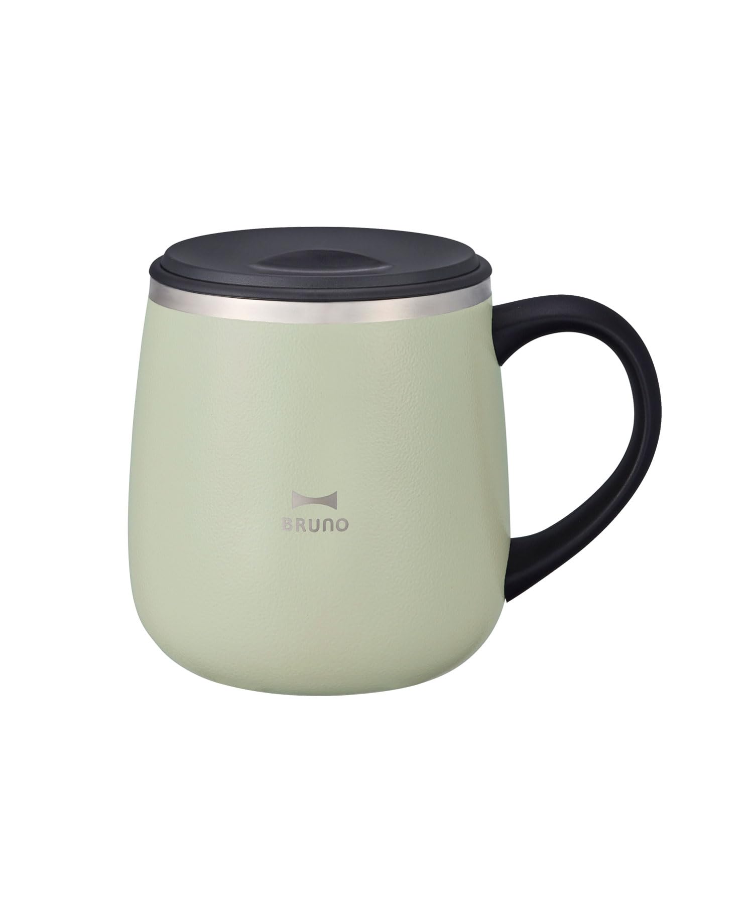 

BRUNO Stainless Steel Mug with Lid, Insulates Hot and Cold Drinks, Double-Layered Vacuum Wall, Short, 320ml, Green, BHK262-GR