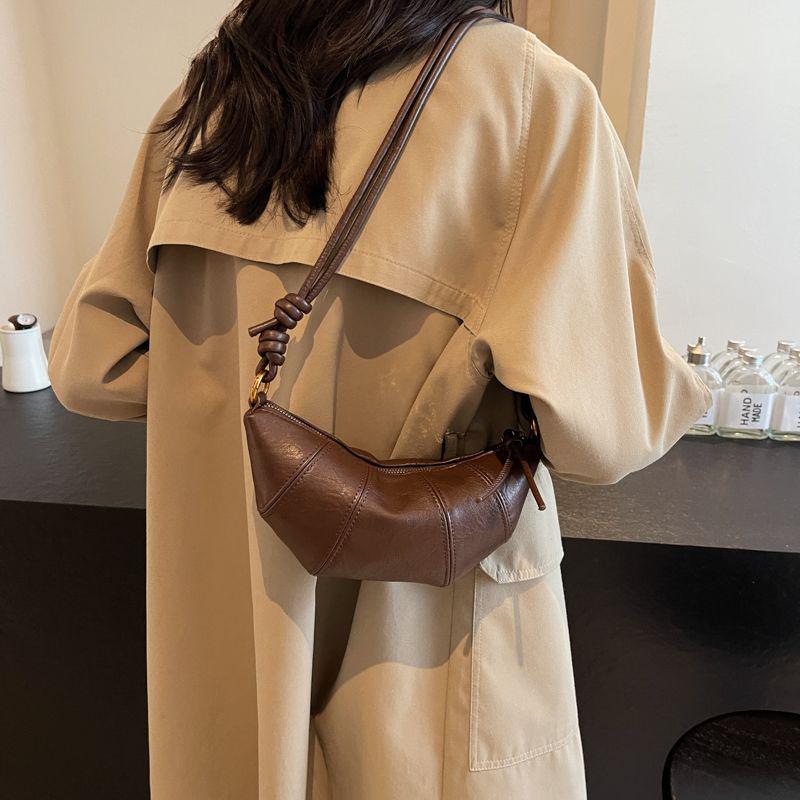 Damen Retro Croissant Umhängetasche - Neue Kleine Schulter Knödeltasche