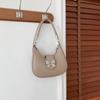 Y2k Style Dumpling Shoulder Bag Bow Half-moon Handbag Sweet Bowknot Crossbody Bag  Travel